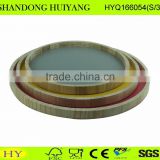 round shape printed wooden serving tray wholesale