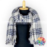One size fit all Black White Lattices Winter Scarf for lady /Girls