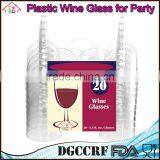 NBRSC Promotional Disposable Party Plastic Wine Glasses Party Drinking Cup Champagne Goblet thumbnail-5