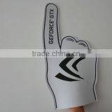 White Big Cheering Hand Gloves With Logo Print thumbnail-2