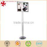 Adjustable Height Tilting Metal Poster Display Stand With Snap Frame thumbnail-3