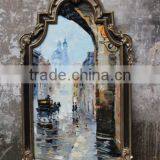 PU Mirror Eco-friendly Wall Picture Frame Manufacturer Ornate Mirror Frame Wholesales thumbnail-2