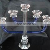 desk standing crystal candle holder