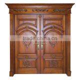 Luxury Antique Solid Wood External Door for Villa and Hotel, Finished by Handcarved BF11-12191c