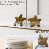 Set of 2 Starfish Shaped Drawer Pulls thumbnail-1