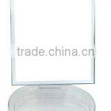 Rectangular Transparent & Double Love Cosmetic Mirror With the Disk thumbnail-1