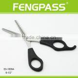 S3-1009A 6-1/2" Inch 2CR13 Stainless Steel With PP Handle Professional Barber Haircutting Scissor Both Side Thinning Scissors thumbnail-2