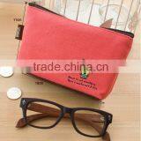 Elegant Beauty Canvas Makeup Pouch Cotton Cosmetic Case Recycled Handbags thumbnail-6