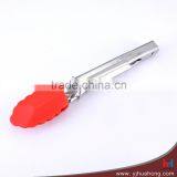 Mini Silicone Food Tongs For Snack With Stainles Steel Handle (HFT-S07DB) thumbnail-1