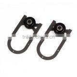 American Style Ebay Amazon Sliding Wooden Door Steel Flat Track and Roller Wheels thumbnail-5