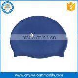 Silicone Waterfloor Kids Swim Cap , Silicone Material Custom Printed Swim Cap