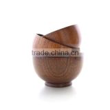 custom high quality ec-friendly wood bowl with different shape