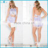 Tie Die 2 Pieces Set Women Two Pieces Dresses With Tassel thumbnail-1