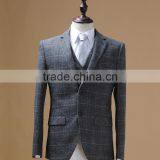 2016 Latest Design 3 Piece Suit With Notch Lapel Two Placket Buttons Flap China Supplier thumbnail-5