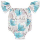 Summer Infant Girls off Shoulder Romper Floral Short Alls thumbnail-3