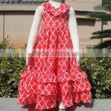 High Quality Cotton Maxi Ruffle Dresses of Diverse Colors