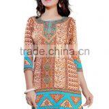 Glamour Styles Canvas Crape Kurtis thumbnail-3
