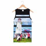 Black Tank Top With Sublimation Print. No Minimum Quantity thumbnail-1