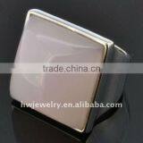 Big Stone Silver Ring Thing thumbnail-1