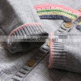 Kids Girls Rainbow Comfy 100% Cotton Button Down Cardigan Sweater thumbnail-5