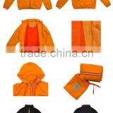 Fashion Men Nylon Solid Black Jacket for Spring thumbnail-6