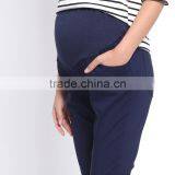 Plus Size Stretch Maternity Clothes Belly Band Trousers Straight Cut Pregnant Pants Maternity Pants thumbnail-5