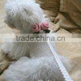 Small Dog Crochet Harness Vest With Handnade Matching Leash thumbnail-2