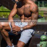 70% Cotton 30% Polyester Mens Gym Fitness Shorts Elasticated Waist With Drawstring thumbnail-3