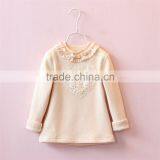 Beaded Lace Collar Knitted Winter Coat Girls Love Fungus Plus Velvet Thickened Bottoming Shirt thumbnail-3