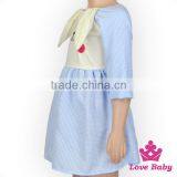 Ester Baby Gril Frock Back Hollow Skirts Cute Children Cartoon Rabbit Princess Casual Dresses Kids Frock Designs thumbnail-4