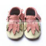 Fashion Fringed Leather Baby Shoes, New Design Baby Moccasin, Italian Moccasins Shoes thumbnail-2