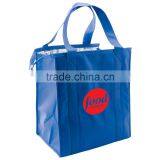 Thermal Insulated Grocery Tote Bag - Has Zipper Closure, Thermal Insulation, Black Bottom Board and Comes With Your Logo. thumbnail-2