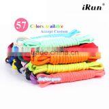 Oval Athletic Shoelaces for Sneakers Half Round Shoe Laces~Sneaker Boots Color Laces~NO MOQ~57 Colors Available~Accept Custom thumbnail-1