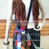 Hill Tribe Handmade Shoulder Bag Patchwork Fabric Fish Style thumbnail-1