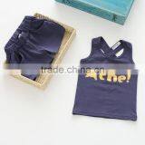 Summer Girls Printing Tank Top and Shorts Cotton Casual Kids Clothing Sets thumbnail-5