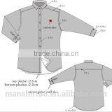 Newest Fashion Long Sleeve Custom Embroidery Young Man Shirt thumbnail-1