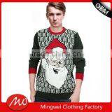 Wholesaler Private Label Christmas Pullover Sample Plain Men's Jacquard Sweater for Sale thumbnail-1