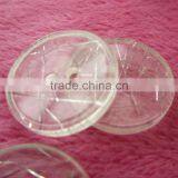 low place transparent resin plastic Button