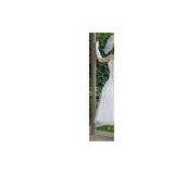 Tea - Length Ball Gown Strapless Wedding Dressing Gowns / Bridal Gown With Beadings thumbnail-1