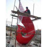 Modern Large Stainless Steel Animal Arts Sculpture for Garden Decoration thumbnail-2