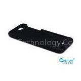 Black Iphone Backup Battery Case 3800mAh , iPhone Charger Case Kickstand on the back