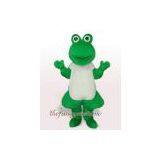 Fur Green Flog Mascot Costume Christmas Party Dress