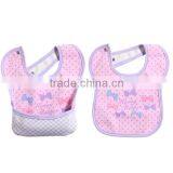 Pastoral Flower Pattern Printed Cotton Bibs to Baby thumbnail-2