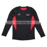 Long Sleeve Black Blank Plain Soccer Jersey For Training thumbnail-2