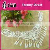 New Design Milk Silk Collar Embroidered Neckline Fringe Decorative Collar For Garment thumbnail-4