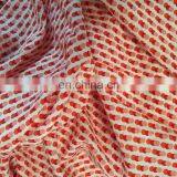 Red & White Dots Printing Blended Nature Fabric 12 mm Silk Cotton