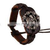 Couple Bracelet Unisex Leather Bracelet Black Leather thumbnail-5