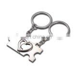 Couple Design Heart Shape Metal Lover Keychain