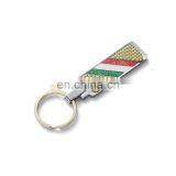 Custom 2018 Zinc Alloy Carbon Fiber Glitter AP Metal Keychain thumbnail-4