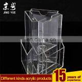 Trade Assurance Clear Rotating Display Leaflet File Document Newspaper Rack Acrylic Brochure Holder thumbnail-3